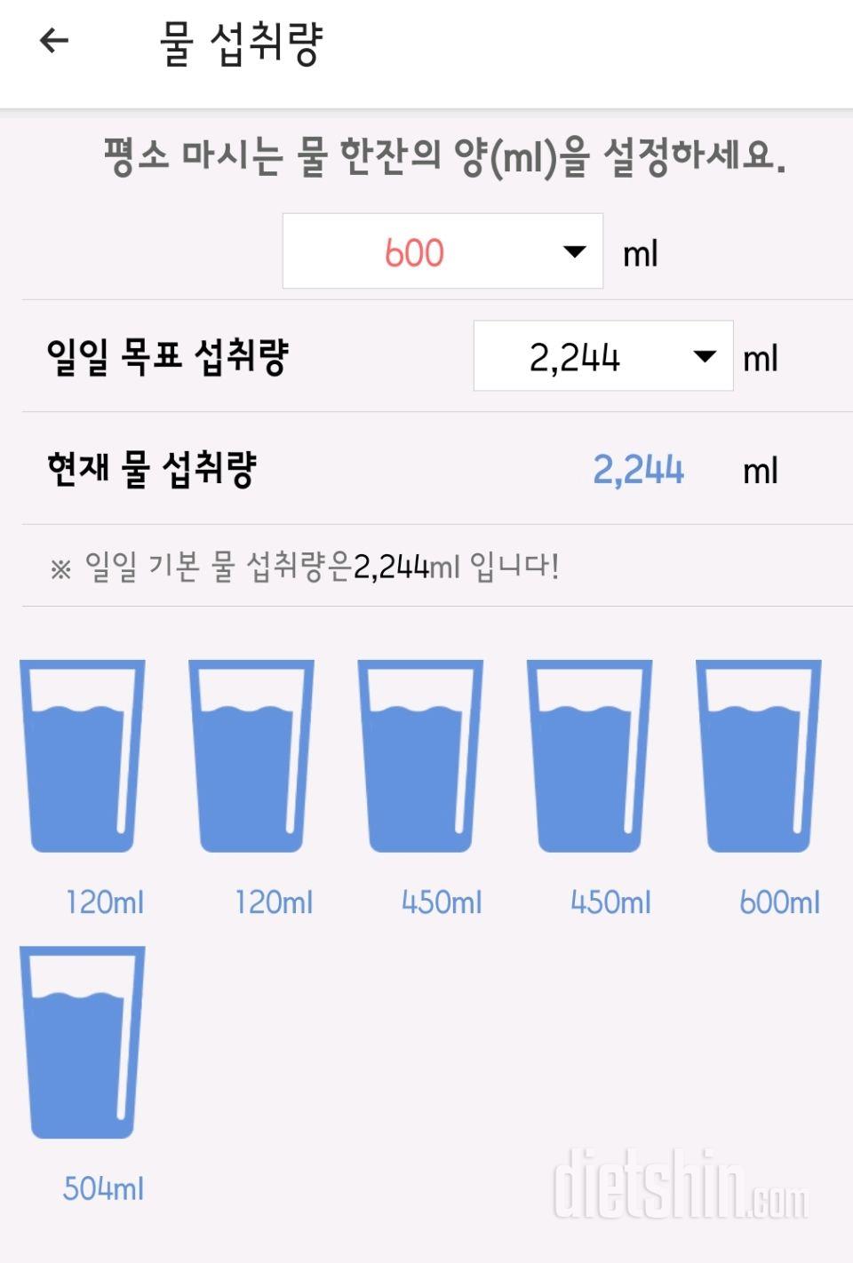 30일 하루 2L 물마시기6일차 성공!