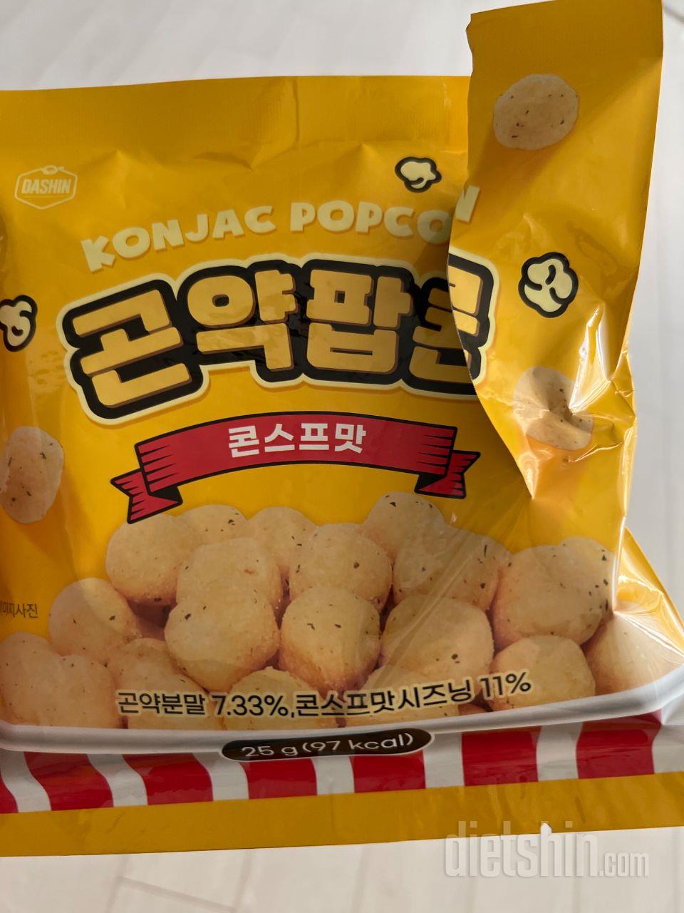 곤약팝콘은 가볍고 건강한 간식을 찾는