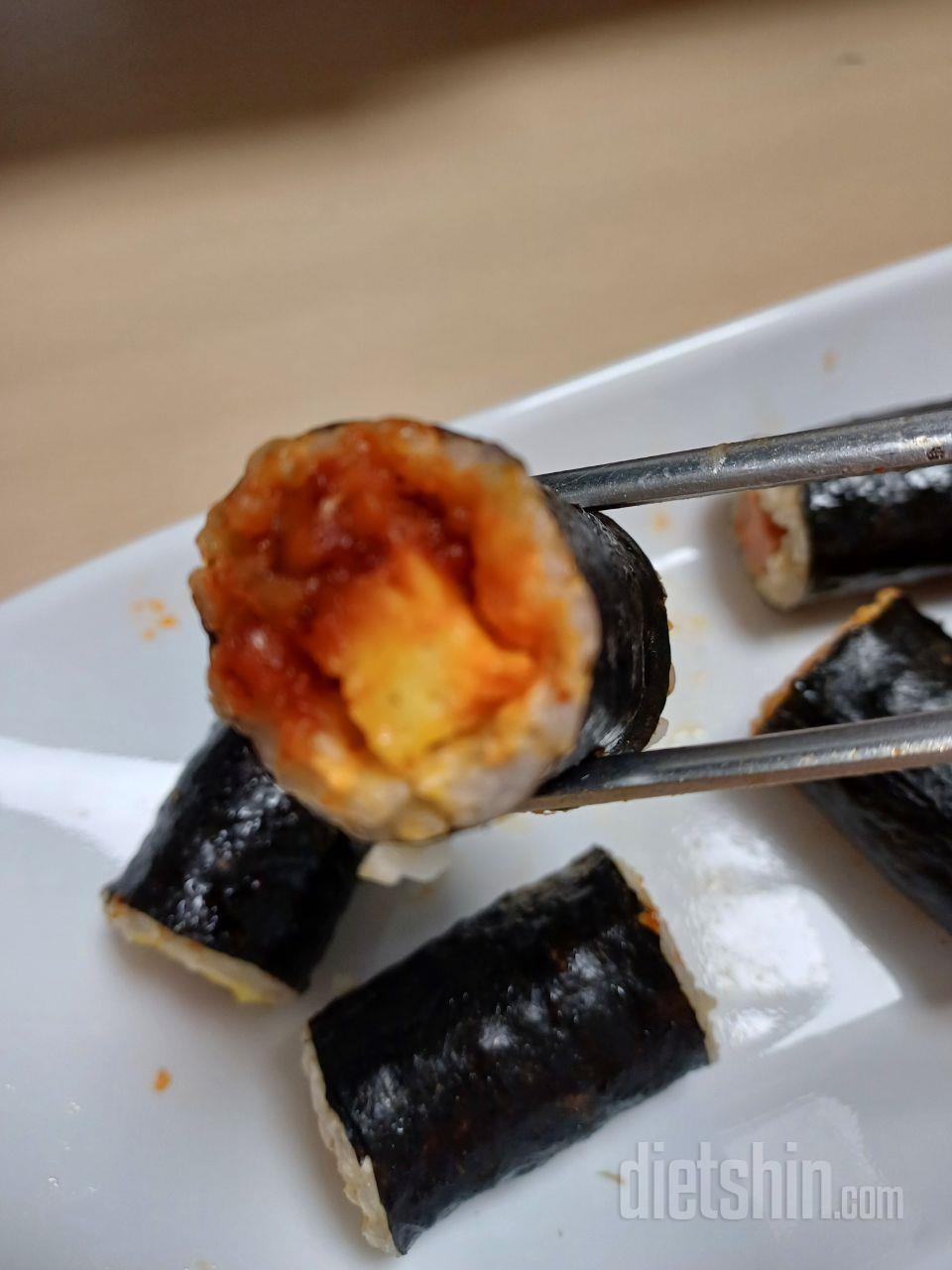 꼬마김밥 맛별로 시켜서 먹어봤는데 맛