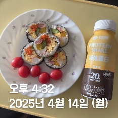 04월 14일(저녁 290kcal)