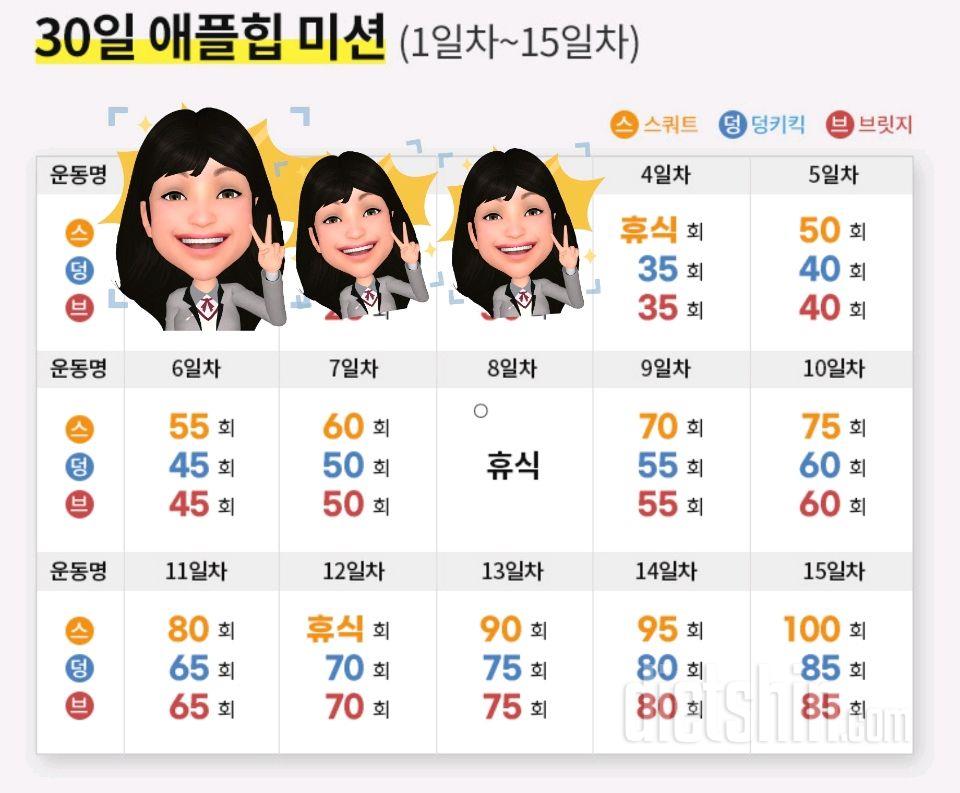 30일 애플힙3일차 성공!
