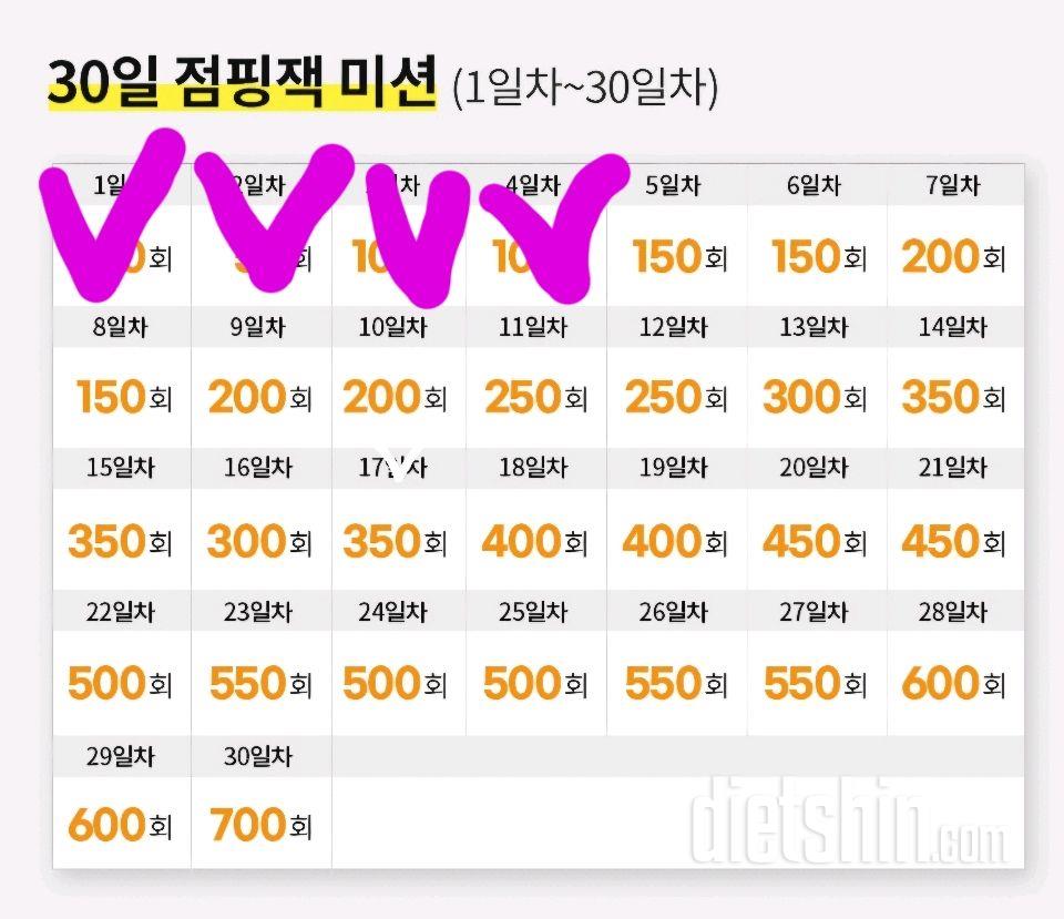 30일 점핑잭4일차 성공!