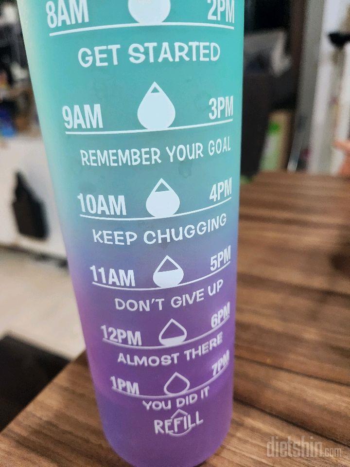 30일 하루 2L 물마시기19일차 성공!