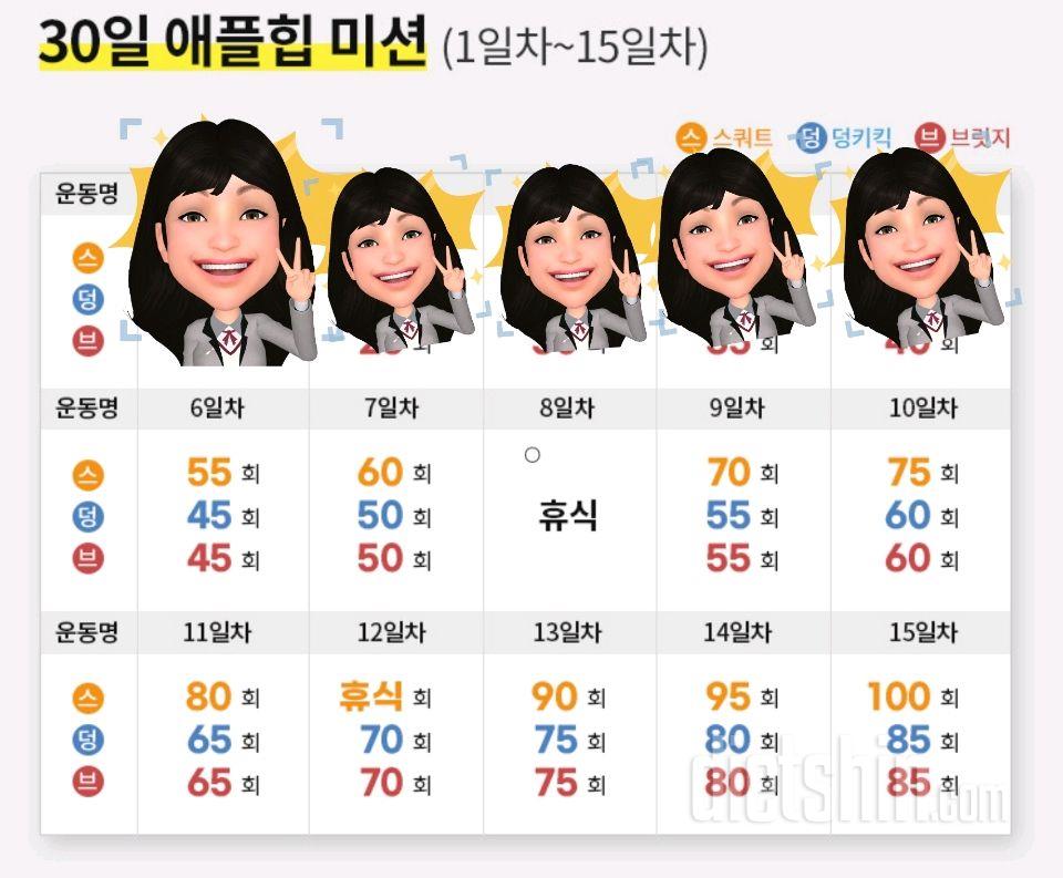 30일 애플힙5일차 성공!