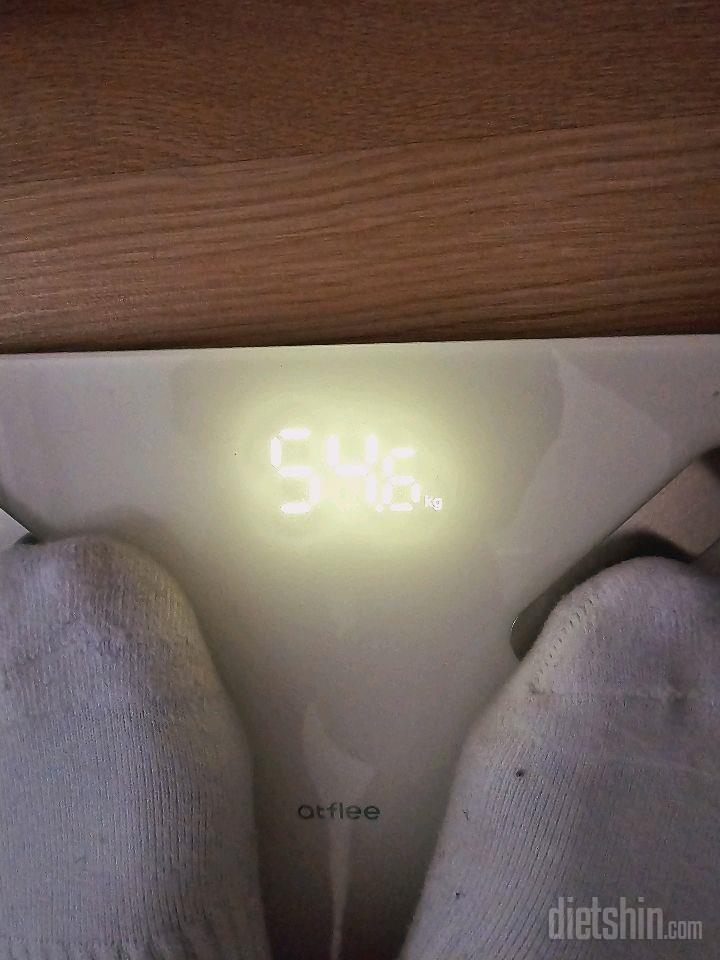 7일 아침 몸무게 재기2일차 성공!