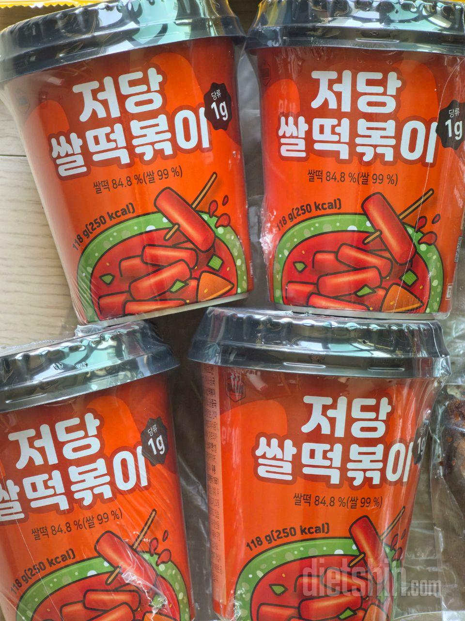 저당 쌀떡볶이 떡이 쫄깃하고, 양념