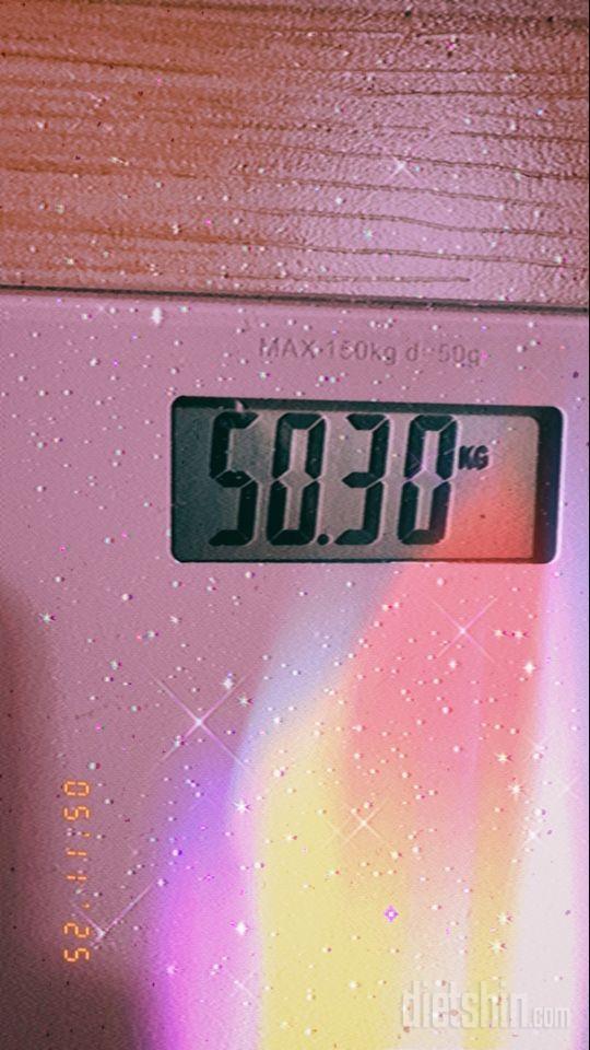 1키로 빼고 50키로 🎉🎊