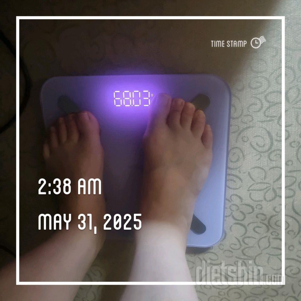 7일 아침 몸무게 재기3일차 성공!