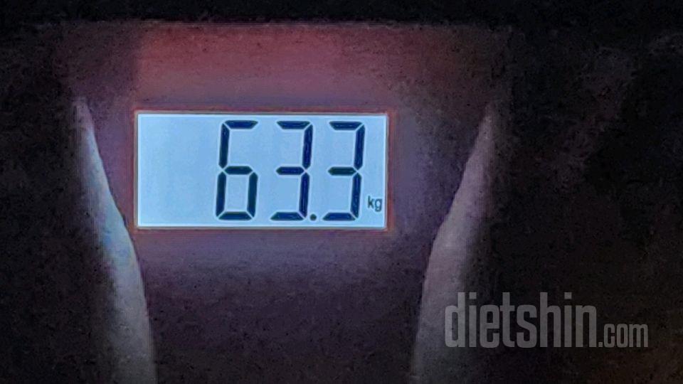 7일 아침 몸무게 재기5일차 성공!