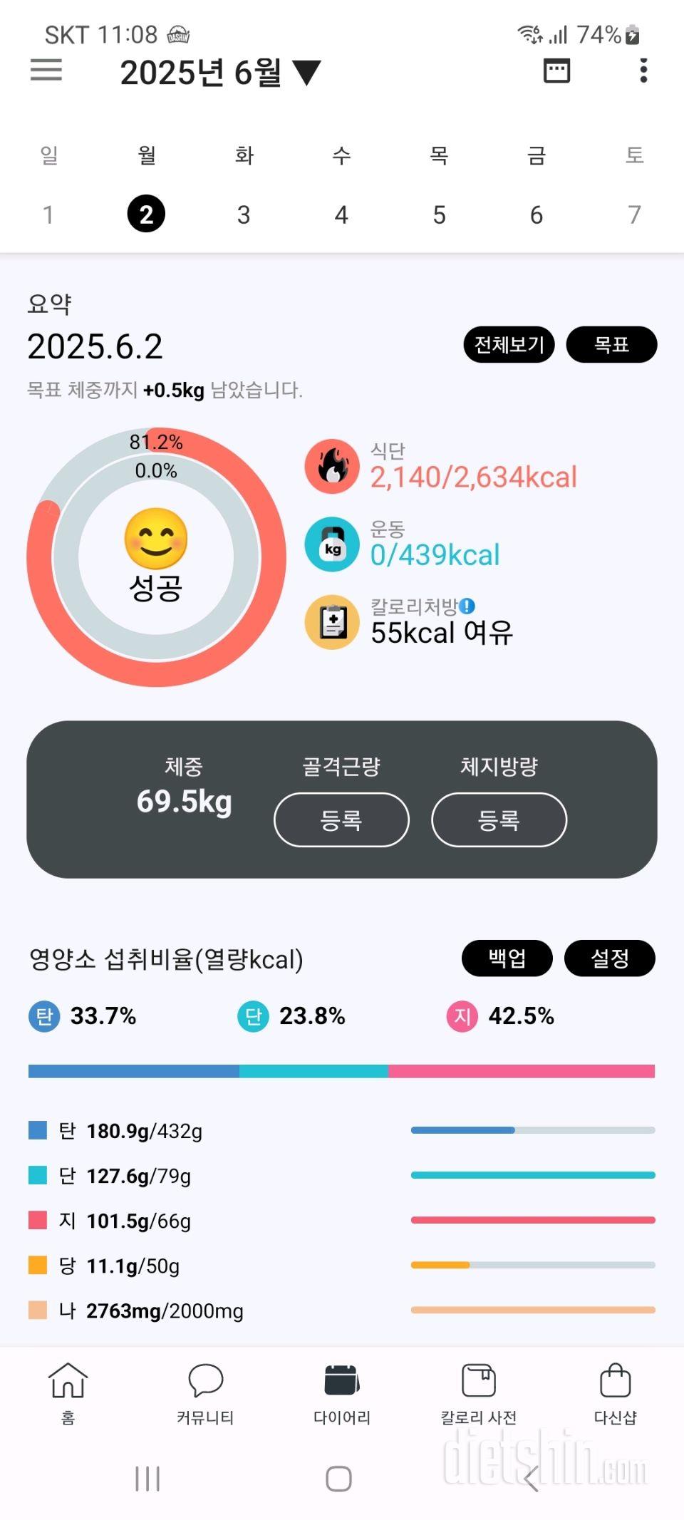 2025년 6월 1~2일 유지어트 일기