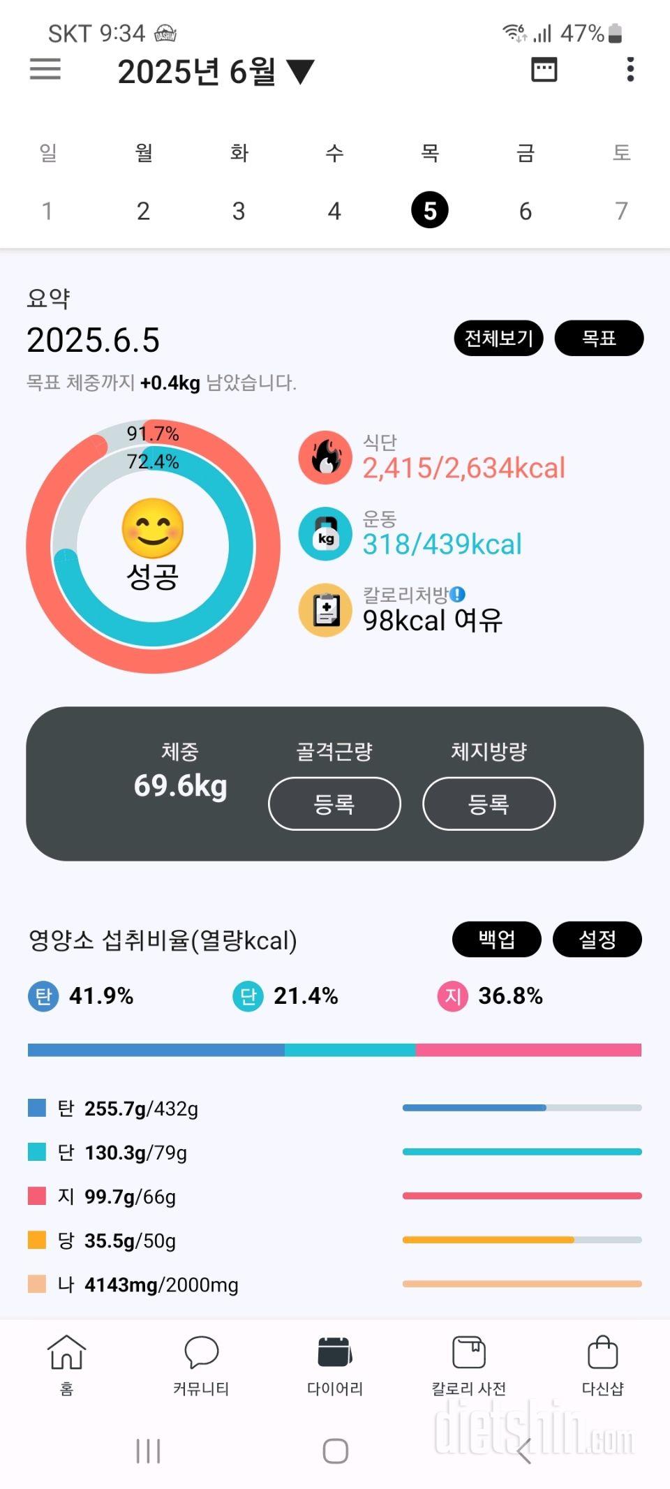 2025년 6월 4~5일 유지어트 일기
