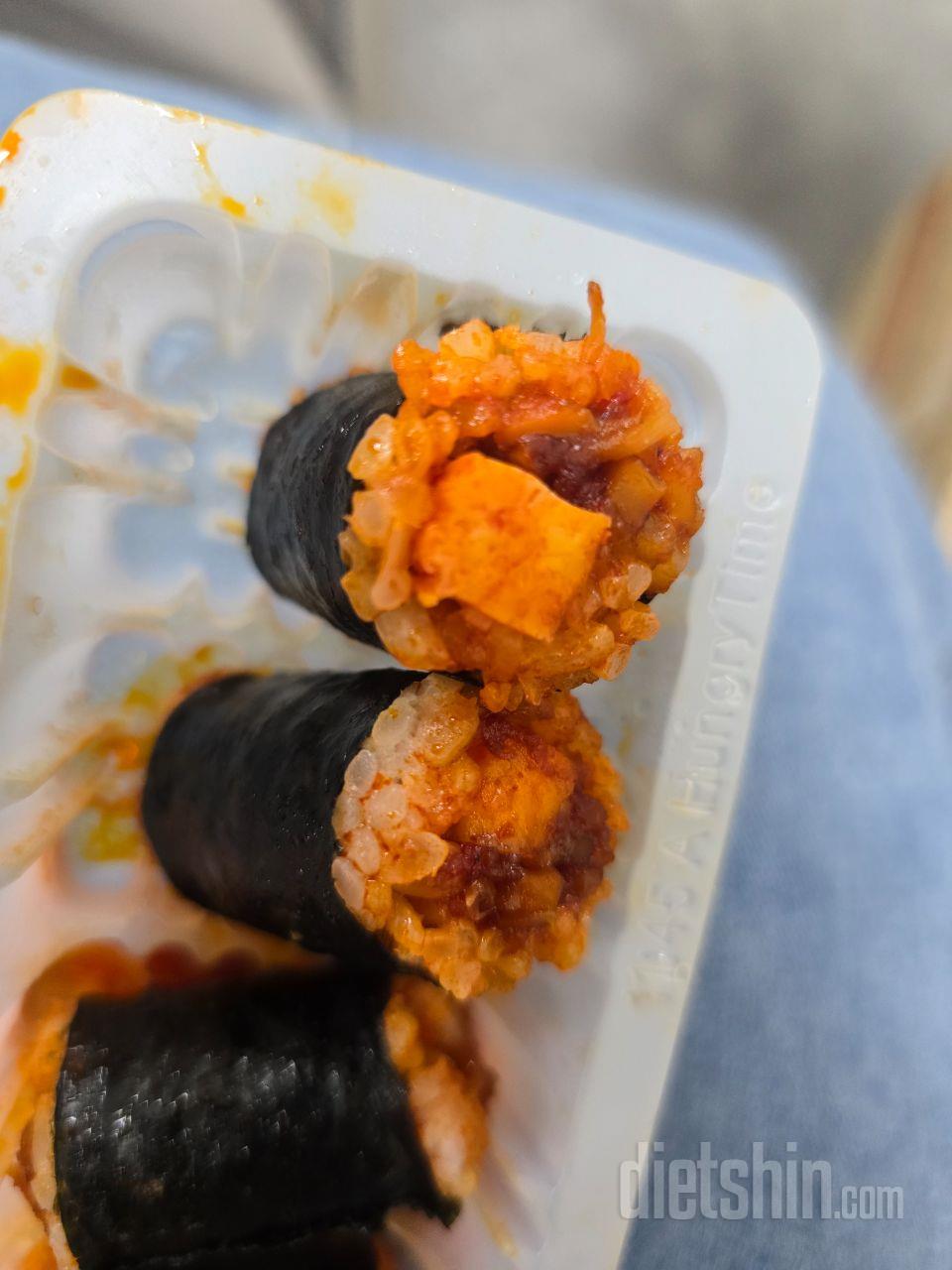 김밥 재주문하면서
이번에는 꼬마김밥도