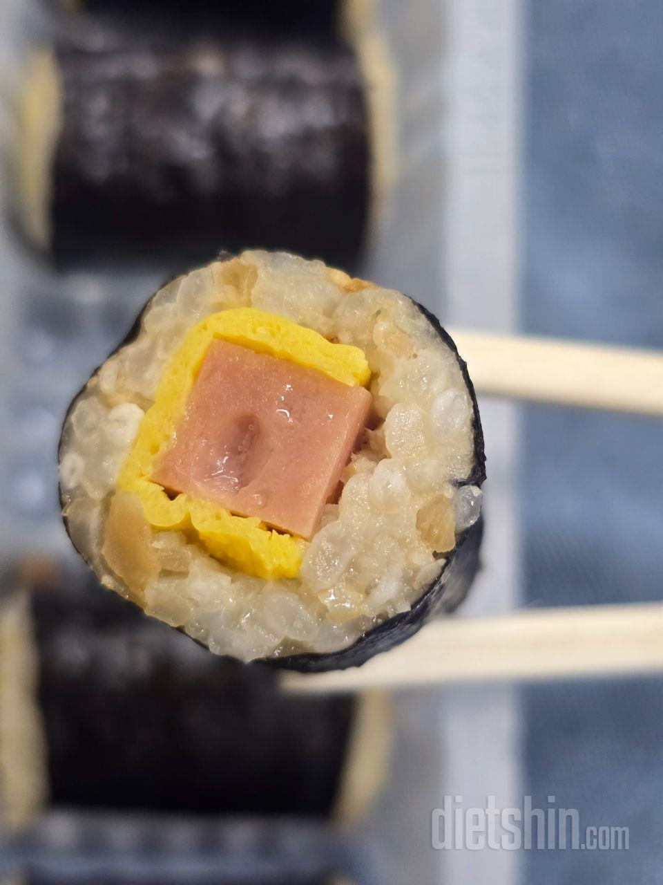 좋아하는 김밥을 먹으면서 다이어트를