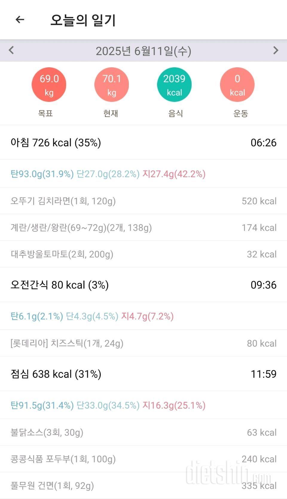 2025년 6월 9~11일 유지어트 일기