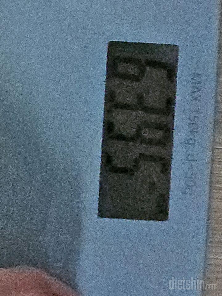 7일 아침 몸무게 재기1일차 성공!