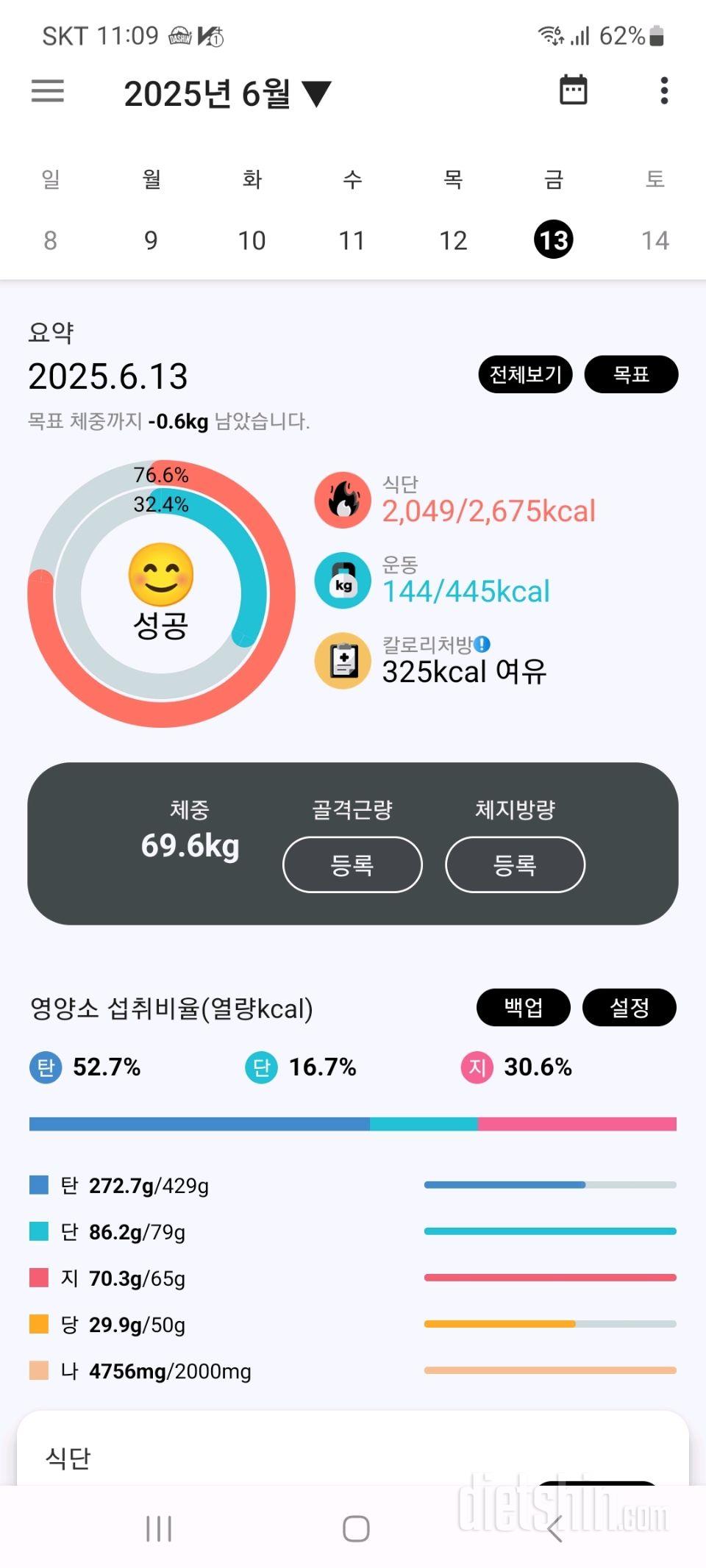 2025년 6월 13일 유지어트 일기