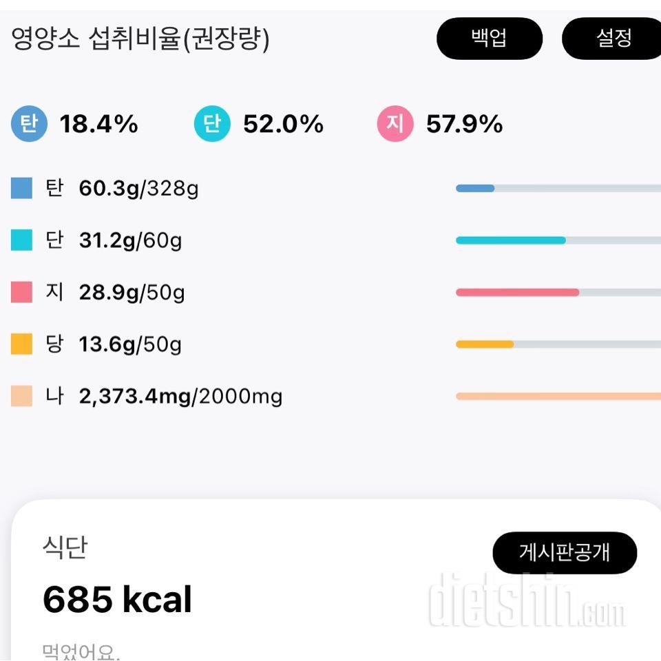 30일 당줄이기2일차 성공!