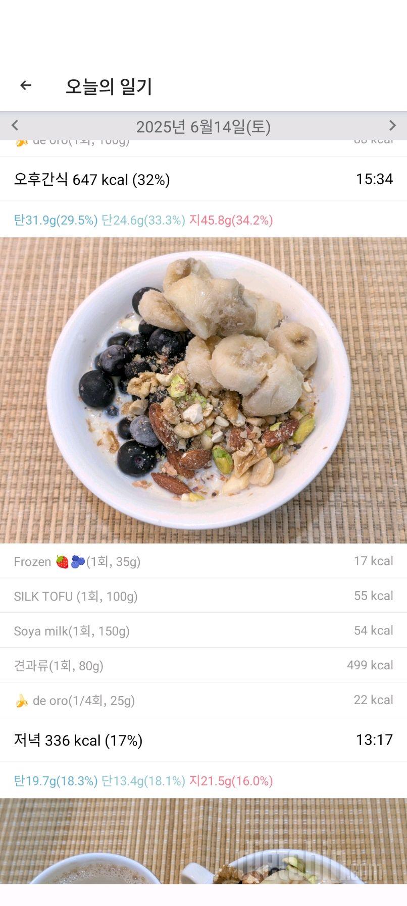2484일차 식단