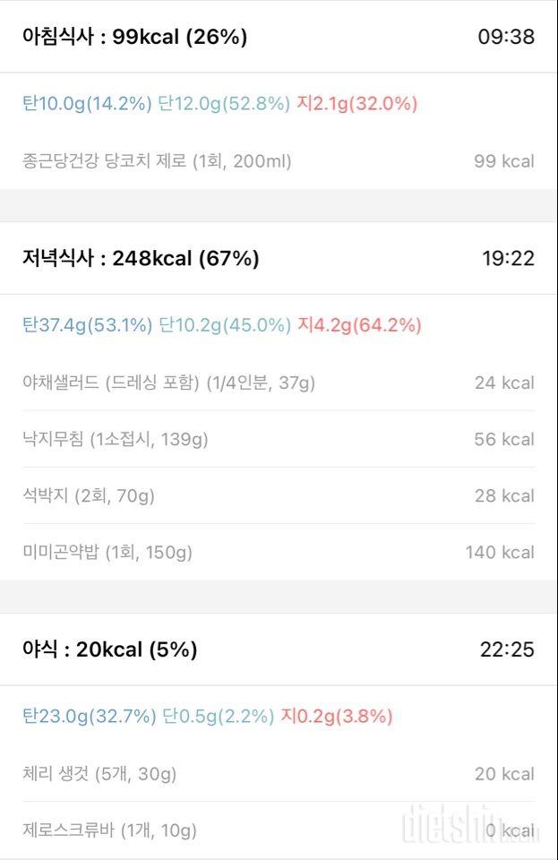 30일 밀가루 끊기3일차 성공!