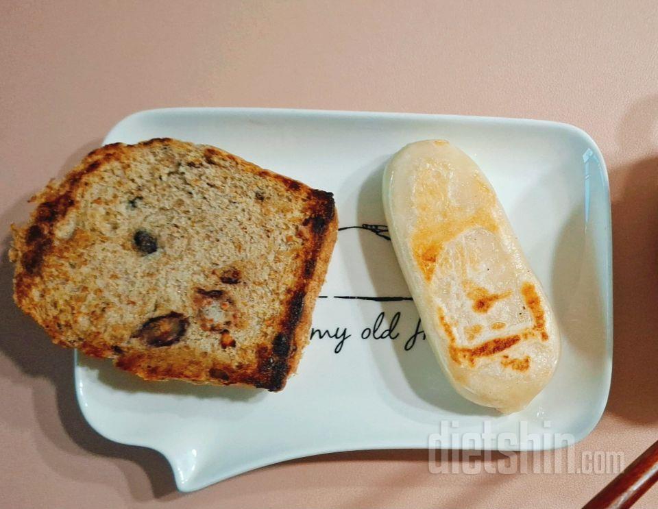 통밀빵 1조각 + 곤약찰바 통모짜+블