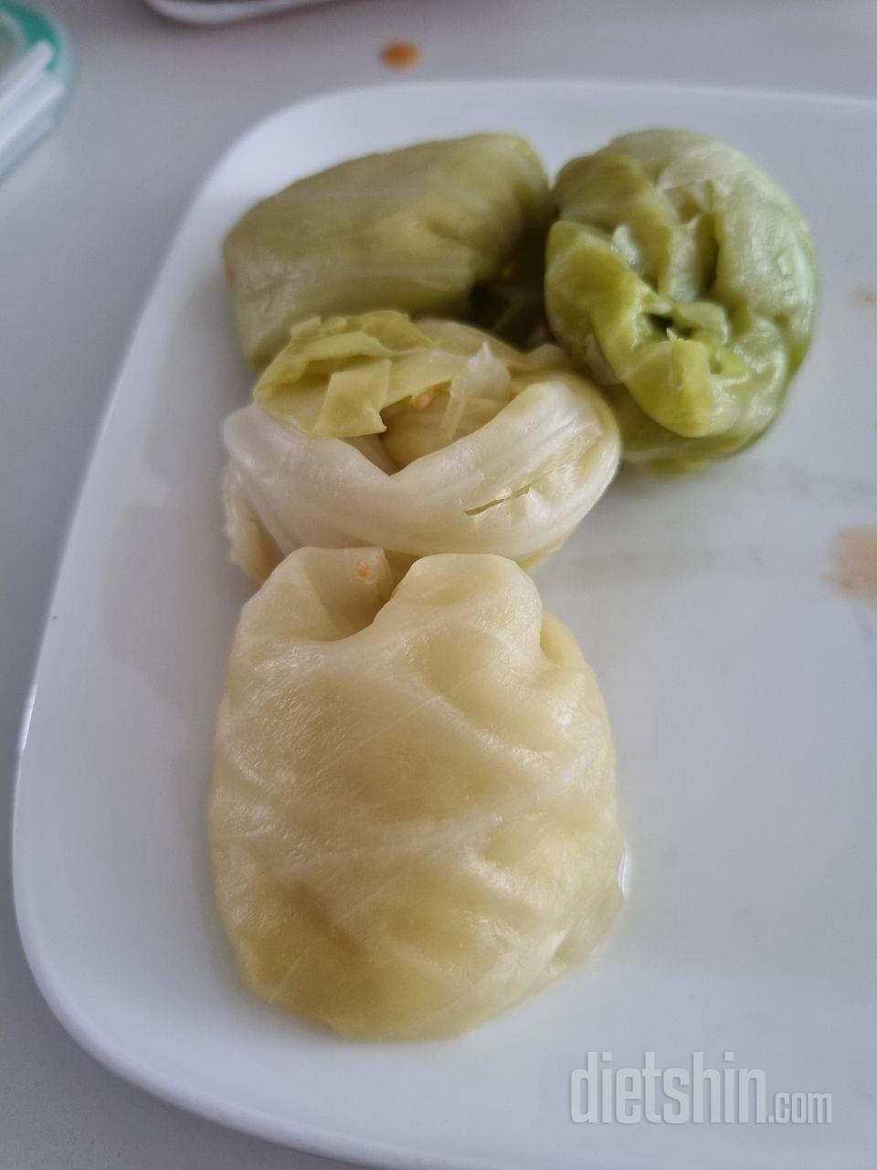 양배추랑 닭고기랑 잘 어울리네요. 
