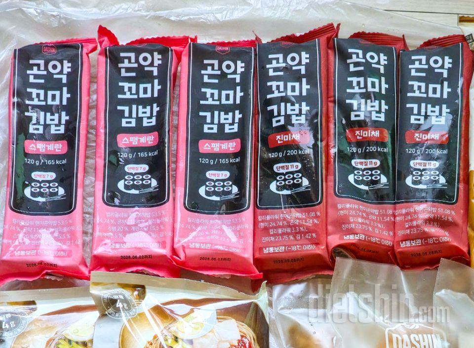 곤약꼬마김밥 중에서 스팸계란, 진미채