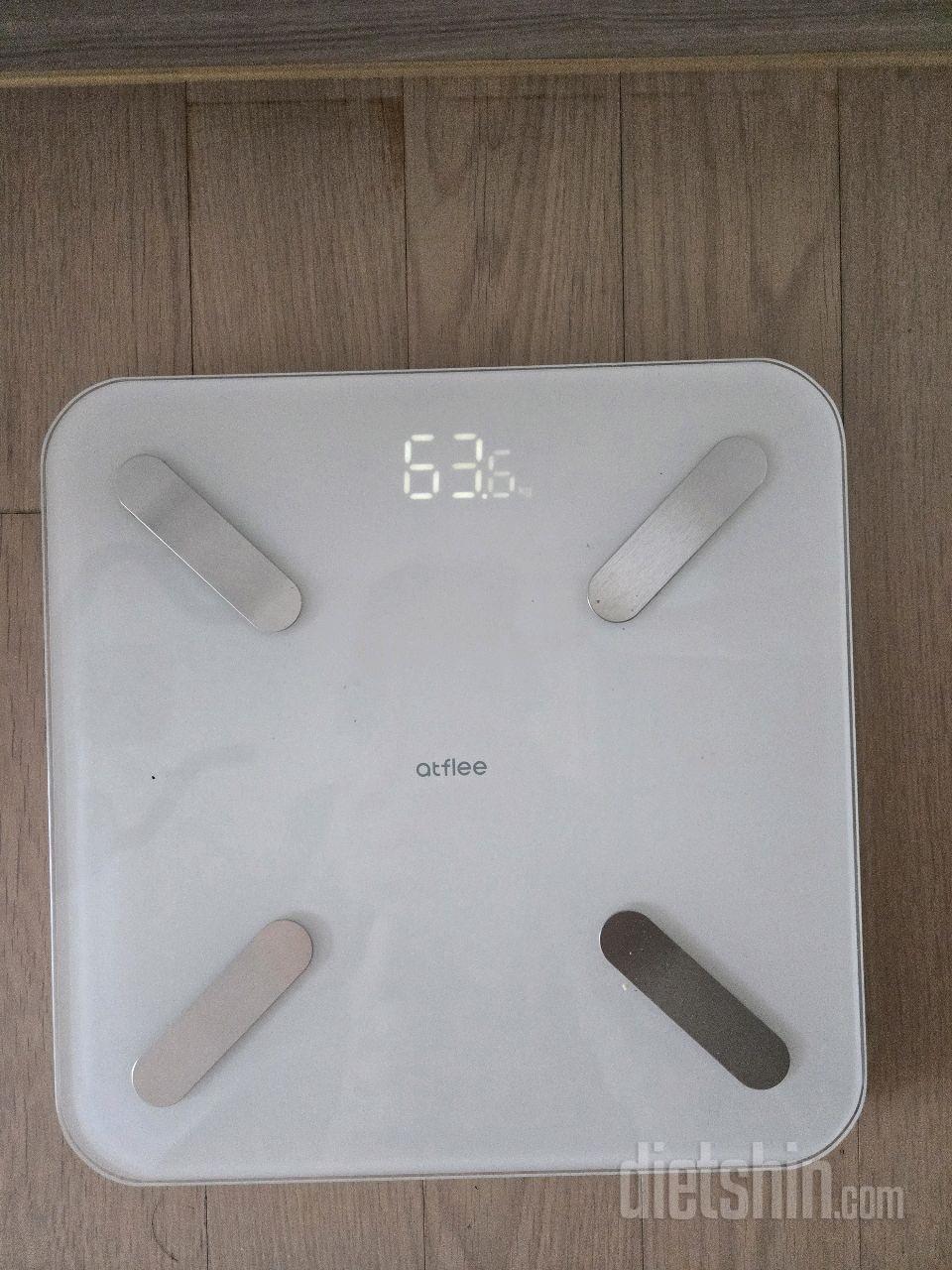 7일 아침 몸무게 재기2일차 성공!