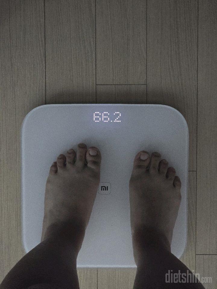 7일 아침 몸무게 재기2일차 성공!