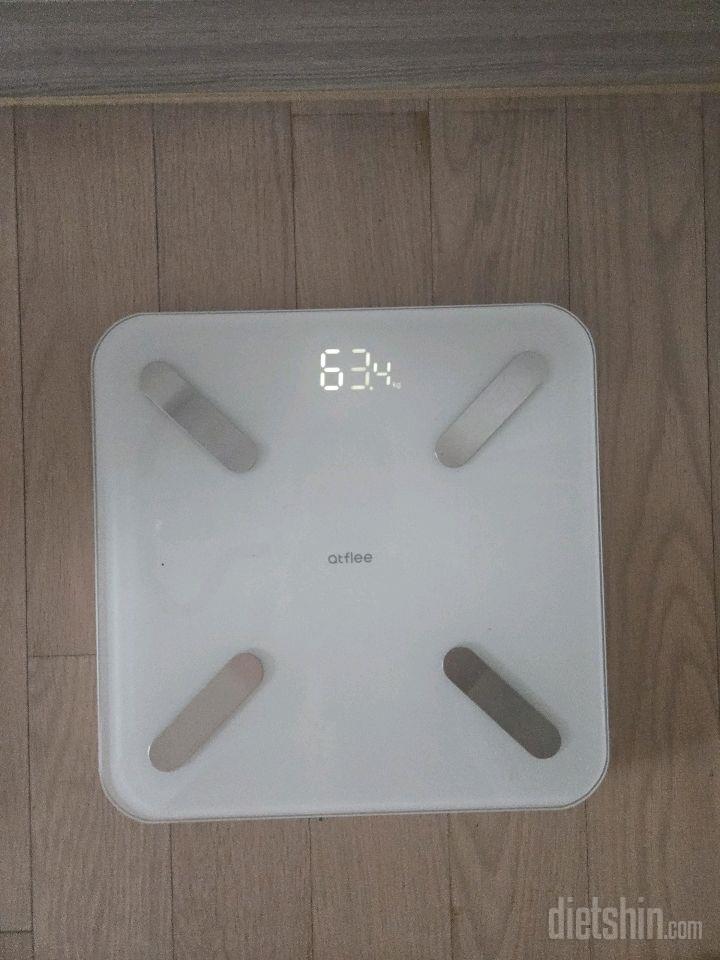7일 아침 몸무게 재기6일차 성공!
