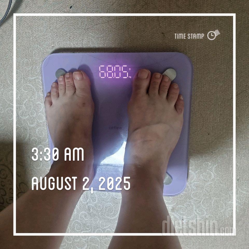 7일 아침 몸무게 재기44일차 성공!