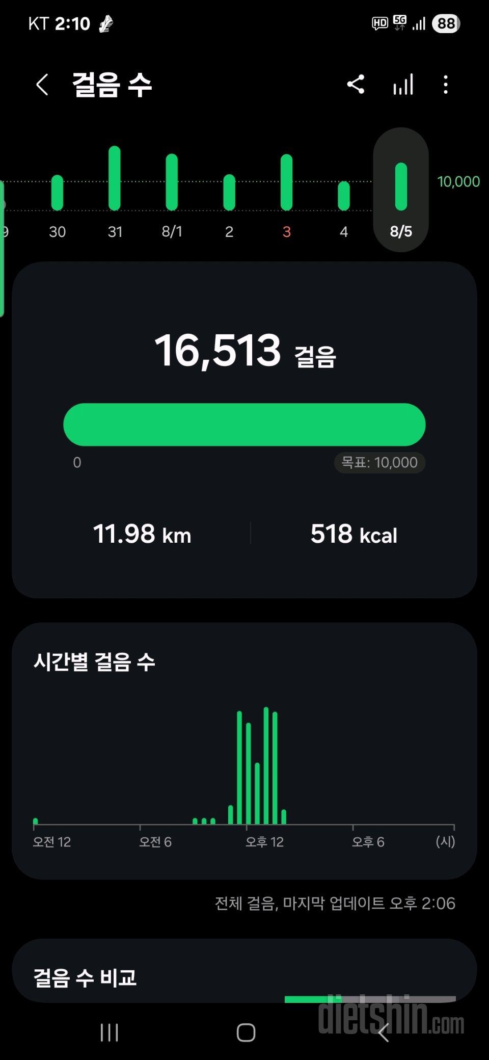 30일 유산소 운동13일차 성공!