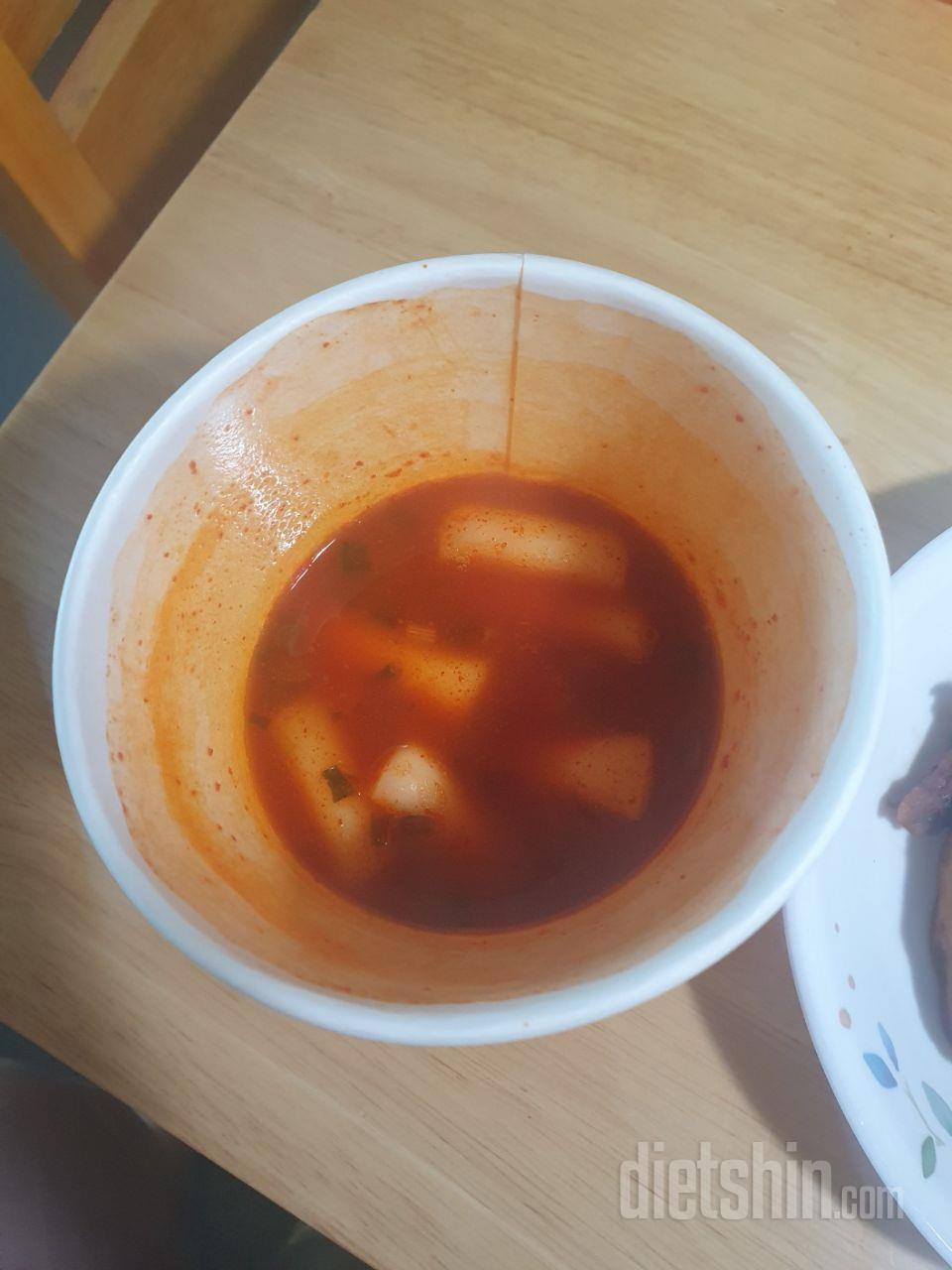 국물떡볶이처럼 맛있어요. 떡도 쫄깃하