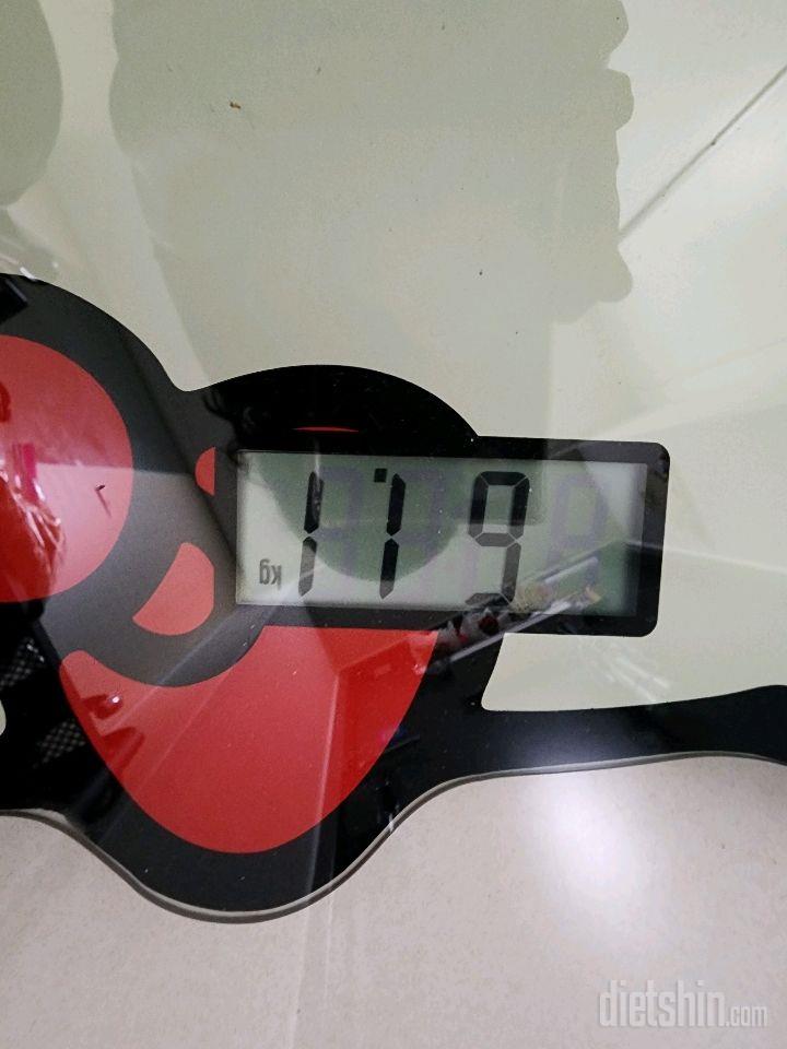 7일 아침 몸무게 재기3일차 성공!