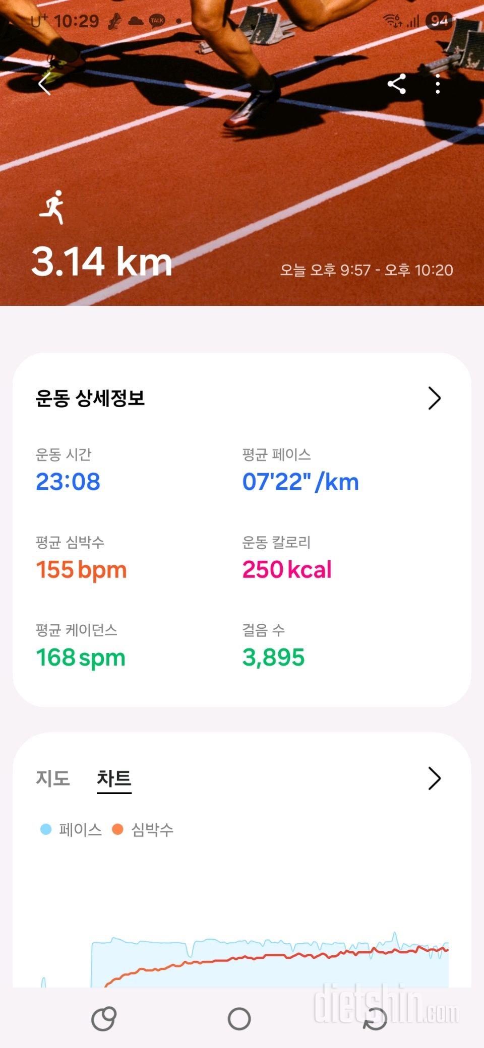 30일 유산소 운동14일차 성공!