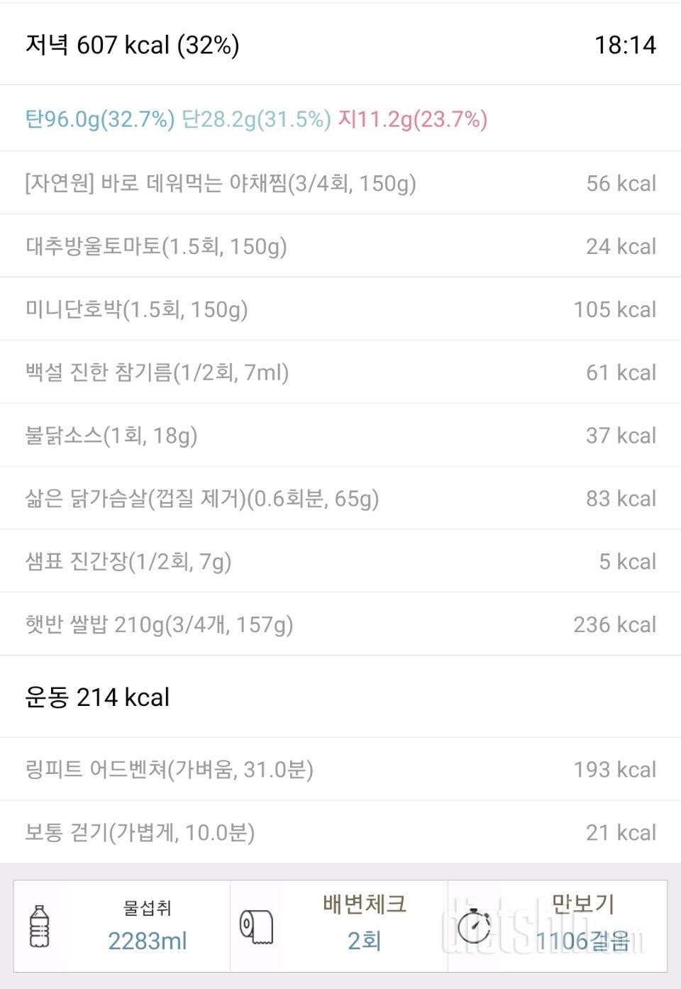 25년 8월 17일 다이어트 일기