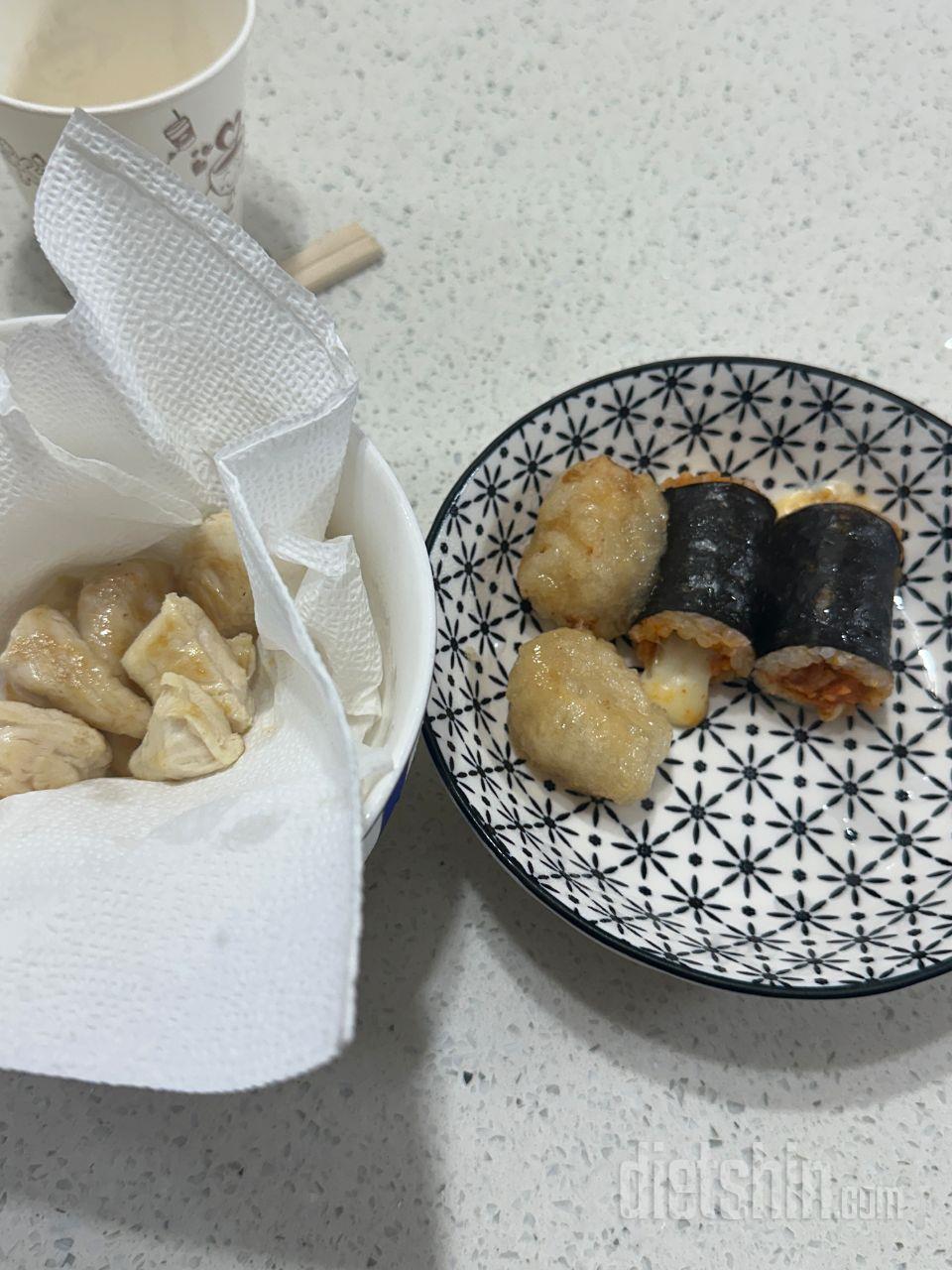 다신샵에서 음식 사고나서 너무 맛있어