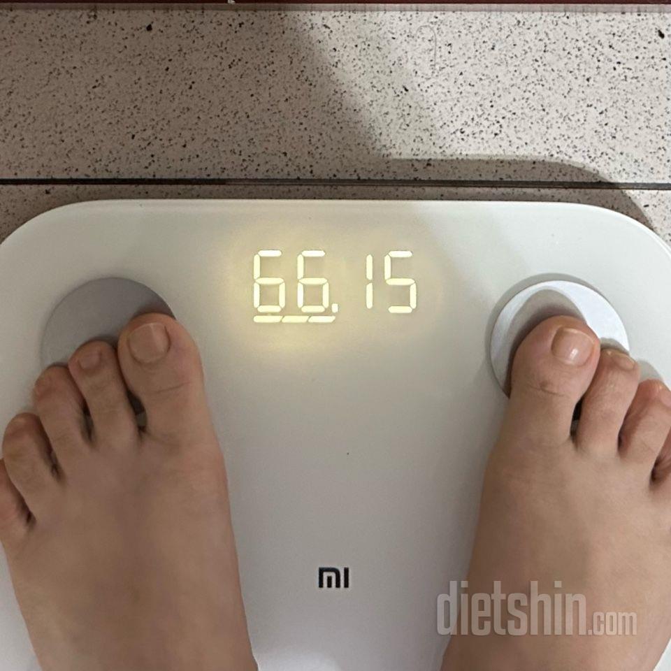 7일 아침 몸무게 재기21일차 성공!