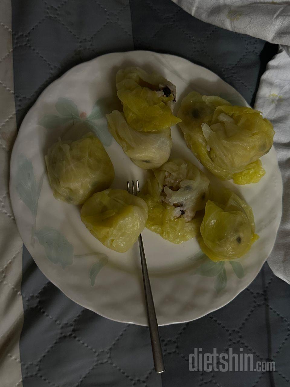 그냥 양배추랑 밥. 간이하나도안느껴짐