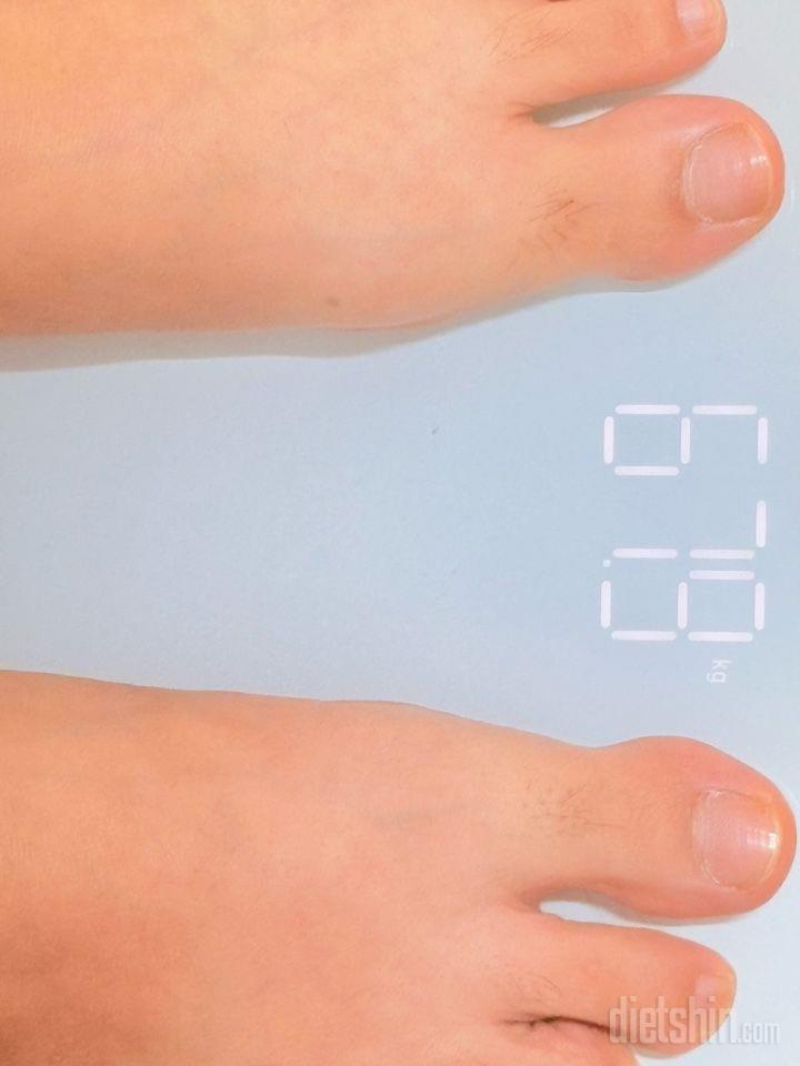 7일 아침 몸무게 재기2일차 성공!