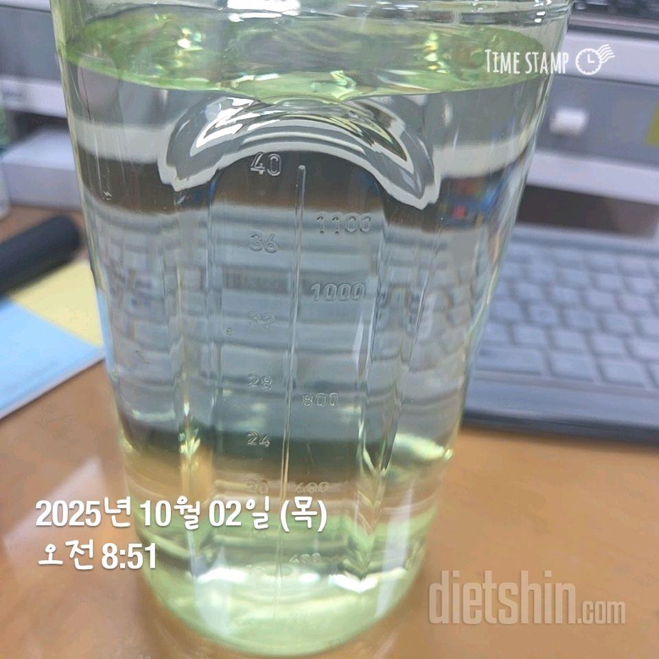 30일 하루 2L 물마시기42일차 성공!