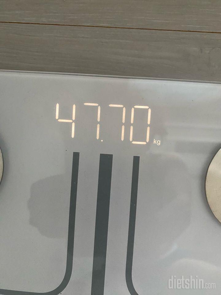 7일 아침 몸무게 재기114일차 성공!