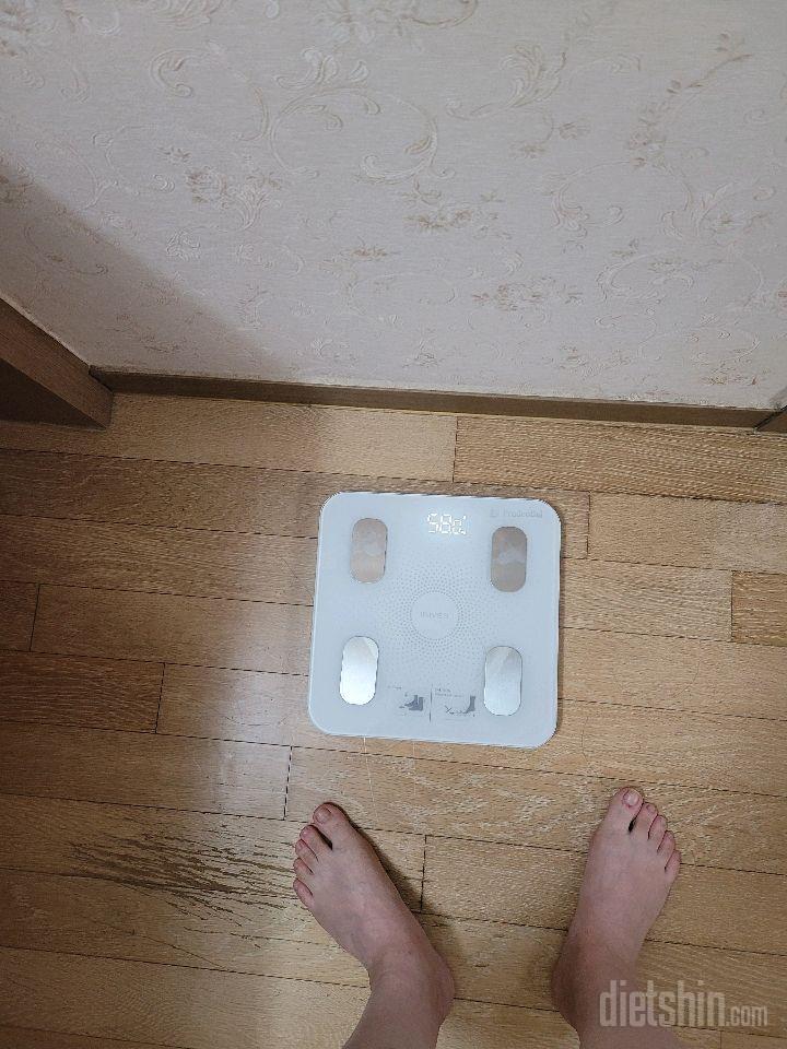 7일 아침 몸무게 재기 1일차 성공!