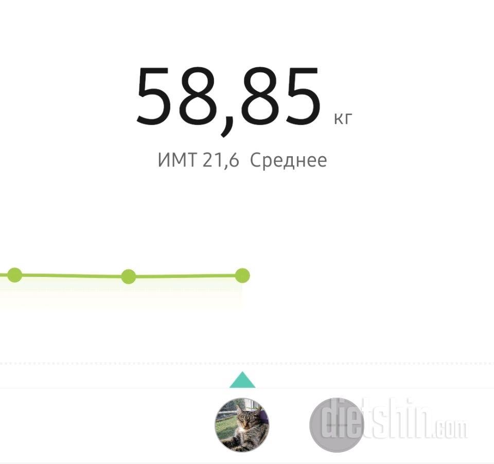 7일 아침 몸무게 재기8일차 성공!