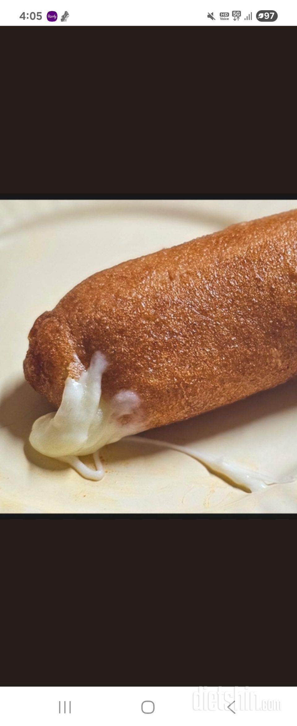 핫도그 너무 좋아해서 시켜봤어요. 빵