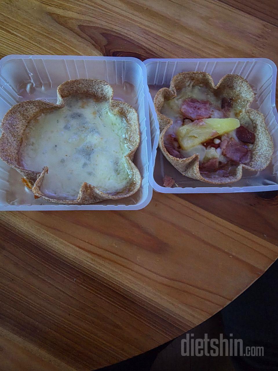 저당 피자 전자레인지에 돌려서,먹으니