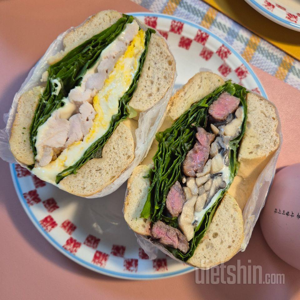 두부베이글로 샌드위치 해서 먹으니 너