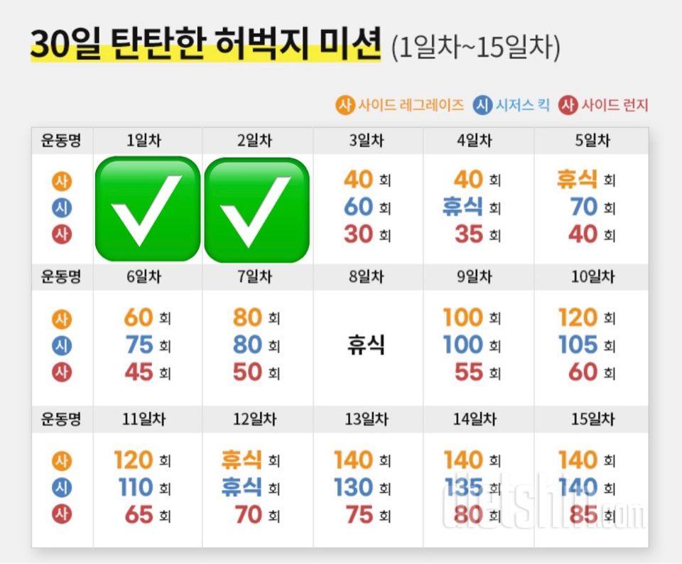 30일 탄탄한 허벅지2일차 성공!