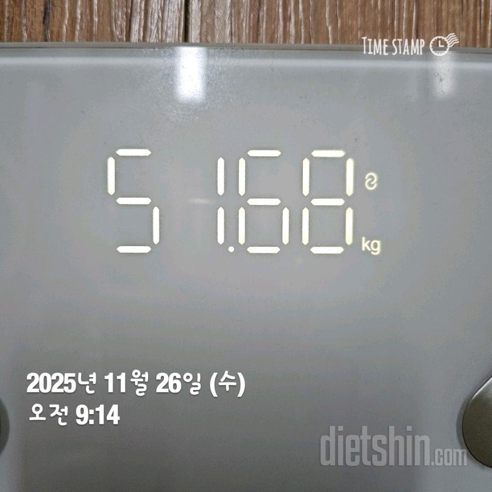 7일 아침 몸무게 재기31일차 성공!