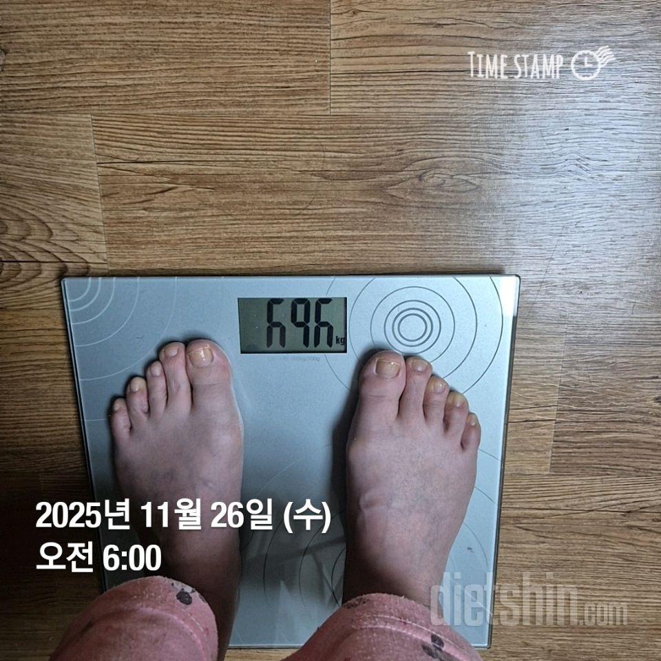 7일 아침 몸무게 재기14일차 성공!