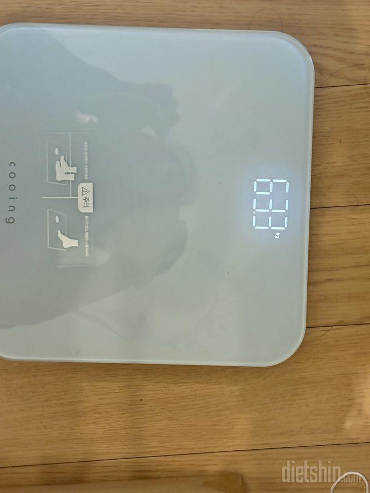 7일 아침 몸무게 재기25일차 성공!